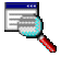 Icon von Bildschirmlupe Win98 (Lupe über Kante eines Winfensters)